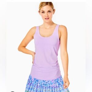 Lilly Pulitzer Sunray bra tank UPF 50+ purple iris medium NWT